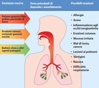 effetti dell'inquinamento dell'aria sulla nostra salute